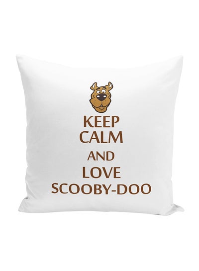 اشتري Keep Calm Scooby Doo Throw Pillow With Stuffing متعدد الألوان 16x16 بوصة في الامارات