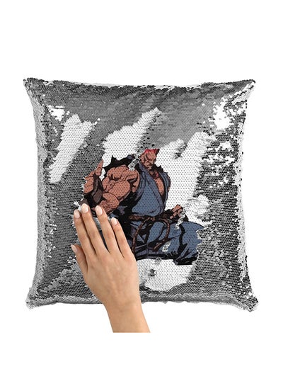 اشتري Akuma Street Fighter Sequin Throw Pillow With Stuffing متعدد الألوان 16x16 بوصة في الامارات