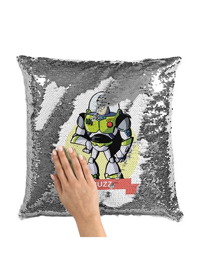 Buy Toy Story Sequin Throw Pillow With Stuffing Multicolour 16x16inch in UAE