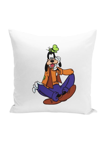 اشتري Goofie Goofy Cartoon Throw Pillow With Stuffing متعدد الألوان 16x16 بوصة في الامارات