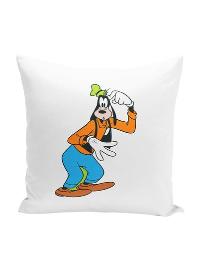 اشتري Goofy Dog Throw Pillow With Stuffing متعدد الألوان 16x16 بوصة في الامارات