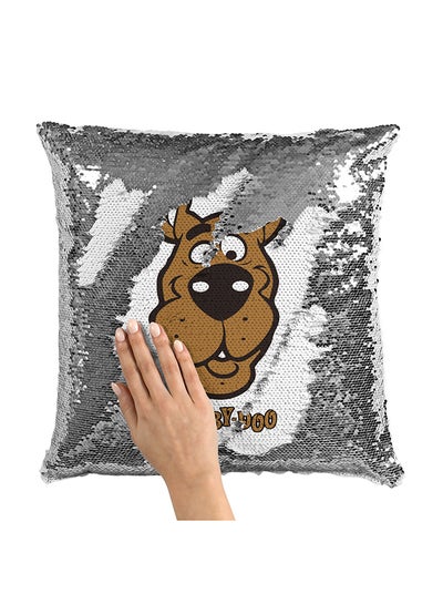 Buy Scooby Doo Face Throw Pillow With Stuffing polyester Multicolour 16x16inch in UAE