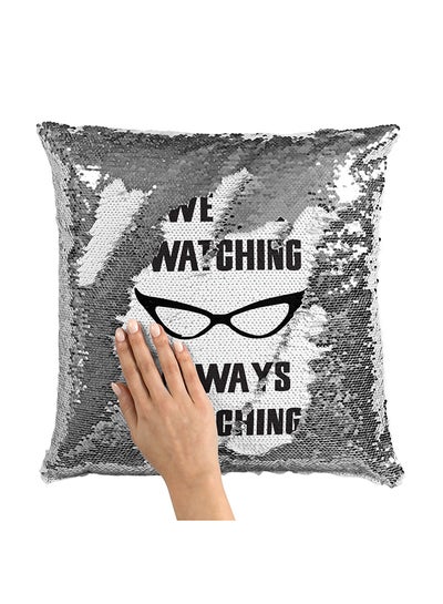 Buy Monsters Inc Roz Sequin Throw Pillow With Stuffing Multicolour 16x16inch in Saudi Arabia