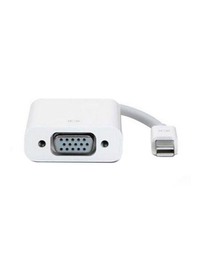 Buy DP To VGA Cable Adapter Converter For MacBook Pro Air Retina White in UAE