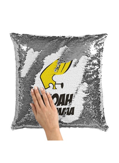 اشتري Woah Momma Johny Bravo Sequin Throw Pillow With Stuffing متعدد الألوان 16x16 بوصة في الامارات