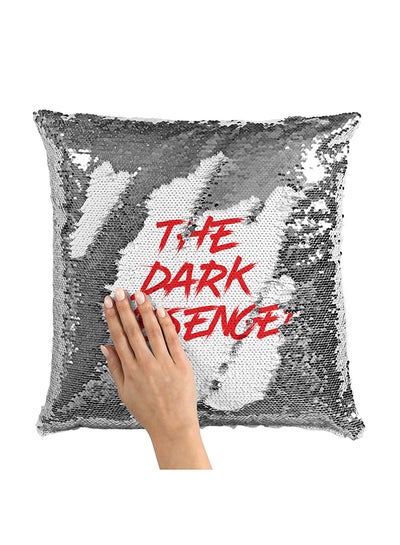 Buy Dexter Sequin Throw Pillow With Stuffing Multicolour 16x16inch in Saudi Arabia