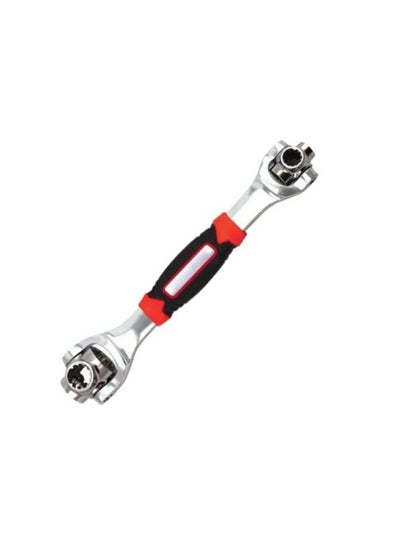 Buy 6-Point Universal Furniture Car Repair Hand Tool Silver/Black/Red in Saudi Arabia