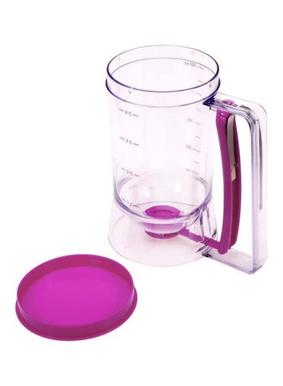 Buy Cake Batter Measuring Dispenser Pink 16x11x18.5centimeter in UAE