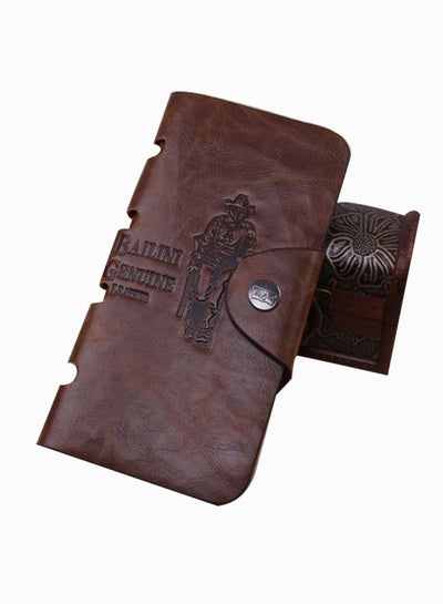 Buy Leather Bifold Wallet Brown in UAE