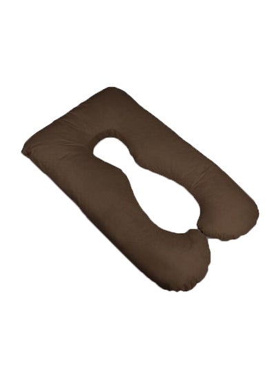 Buy Maternity Pillow cotton Brown 120x80cm in Saudi Arabia