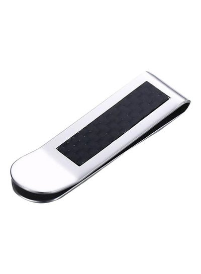 Buy Money Clip Credit Card Holder Silver/Black in UAE