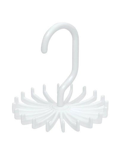 Buy Twirl Tie Rack Organizer Hanger White in UAE