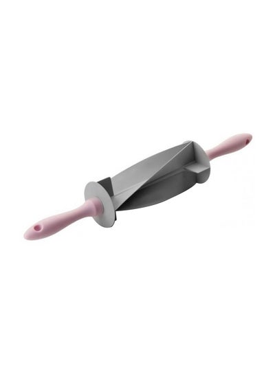 Buy Croissant Cutter Roller Silver/Pink in Saudi Arabia