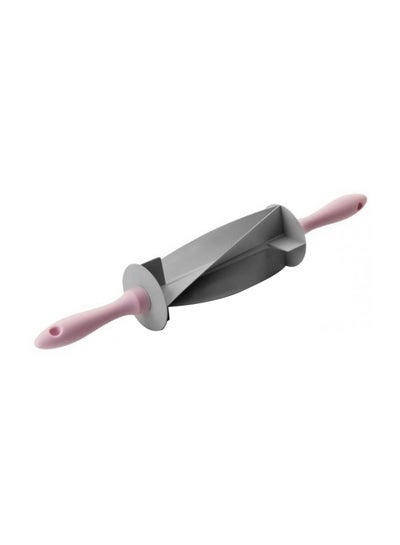 Buy Croissant Cutter Roller Silver/Pink in UAE