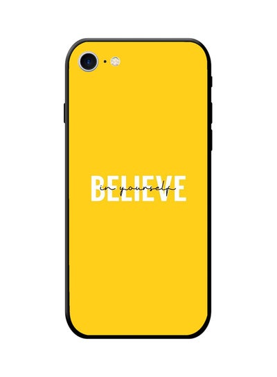 Buy Protective Case Cover For Apple iPhone 8 Yellow/White in Saudi Arabia