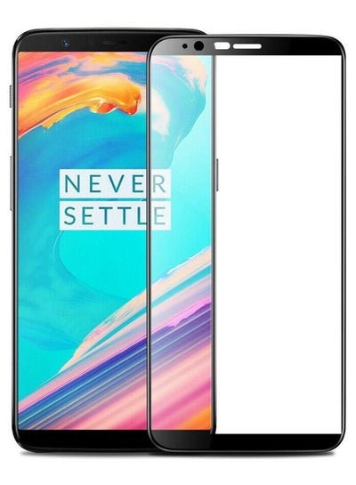 Buy Tempered Glass Screen Protector For OnePlus 5T Black/Clear in UAE