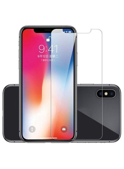Buy Tempered Glass Screen Protector For Apple iPhone XS Max 6.5-Inch Clear in UAE