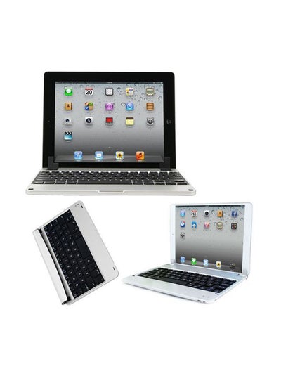 Buy Bluetooth Wireless Keyboard Case For Apple iPad Air Silver in UAE