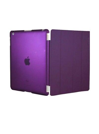 Buy Protective Flip Cover For iPad 2/3/4 Purple in UAE