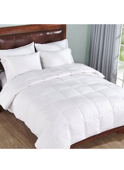 Buy Plain Comforter Microfiber White in UAE