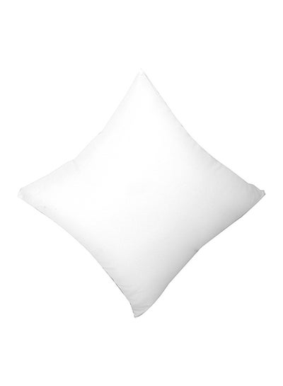 Buy Plain Chair Cushion Cotton White 40 x 40centimeter in UAE