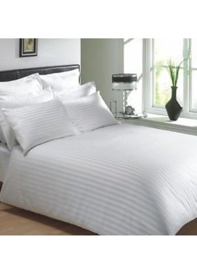 Buy Plain Bedsheet Satin White Double in UAE