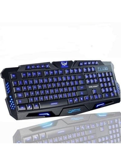 Buy LED Backlight Wired Gaming Keyboard Black in UAE