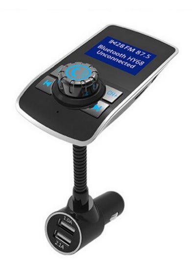 اشتري Wireless Bluetooth FM Transmitter Radio Car Charger أسود في الامارات