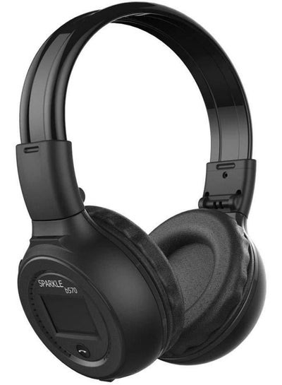 Buy Bluetooth Wireless On-Ear Headphone Black in Saudi Arabia