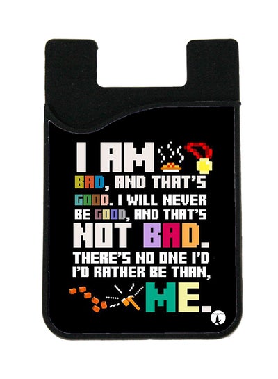 Buy Printed Card Holder Black/White in Saudi Arabia