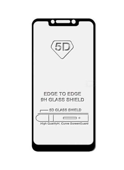 Buy 5D Tempered Glass Screen Protector For Xiaomi Poco F1 Black in UAE