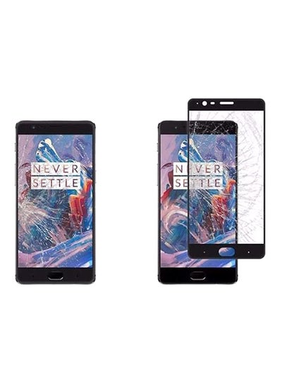 Buy 5D Tempered Glass Screen Protector For OnePlus 3/OnePlus 3T Black in UAE