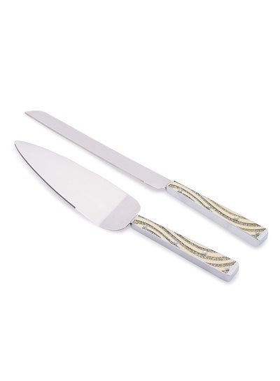 Buy Orient Cake Knife And Server Set Multicolour Standard in UAE