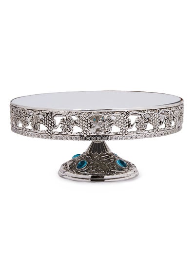 Buy Silverplated Hb Glass Tray Multicolour Standard in UAE