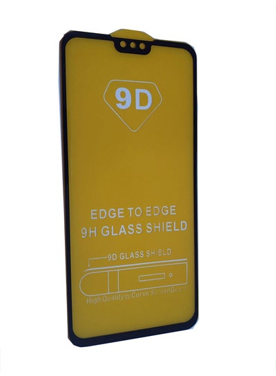 Buy Framed 9D Tempered Glass Screen Protector For Huawei Y9 2019 Clear/Black in UAE