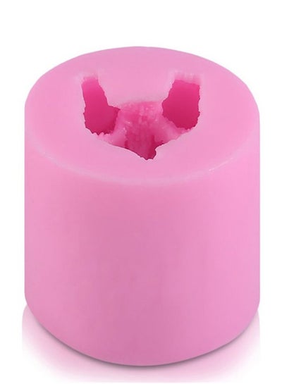 Buy Bear Round Shape Handmade Soap Craft Mold Pink 6x6x5mm in Saudi Arabia