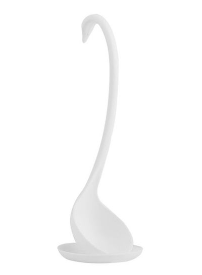 Buy Novelty Swan Soup Ladle Spoon White 10x11x29centimeter in UAE