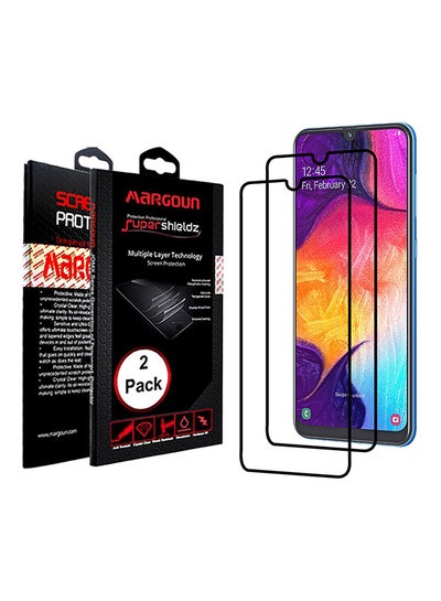 Buy Pack of 2 3D Tempered Glass Screen Protector For Samsung Galaxy A50 Clear in Saudi Arabia