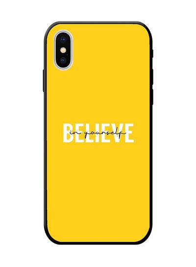 Buy Protective Case Cover For Apple iPhone X Yellow in Saudi Arabia