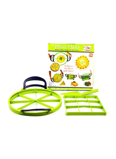 Buy 3-Piece Cake Slicer Green in Saudi Arabia