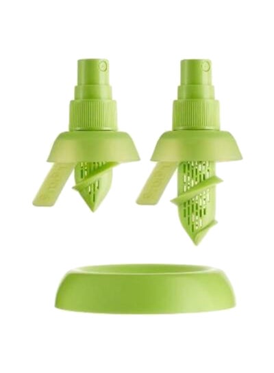 Buy 3-Piece Lemon Juice Sprayer Mini Squeezer Set Multicolour in Saudi Arabia