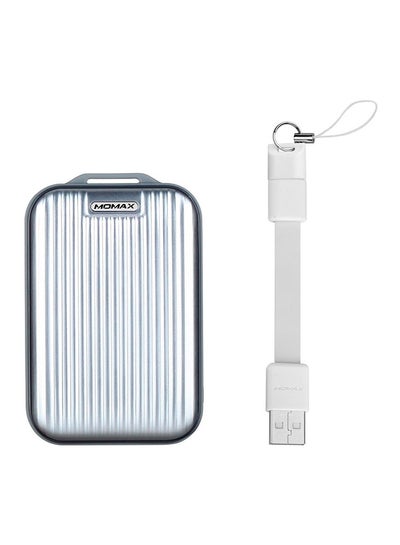 Buy 10000.0 mAh iPower Go Mini Power Bank Silver in Saudi Arabia