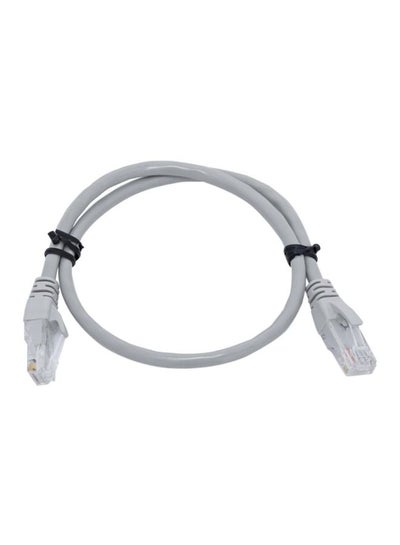 Buy Category 6 Patch Cord Cable Grey in UAE