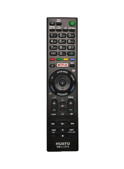Buy Remote Control For Sony Smart TV Black/Red/Yellow in Saudi Arabia