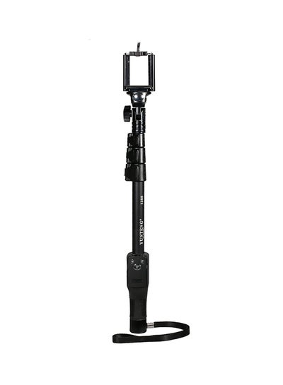 Buy Selfie Stick With Bluetooth Shutter Black in UAE