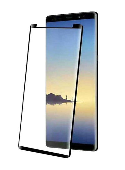 Buy Curved Tempered Glass Screen Protector For Samsung Galaxy Note 9 Clear/Black in Saudi Arabia