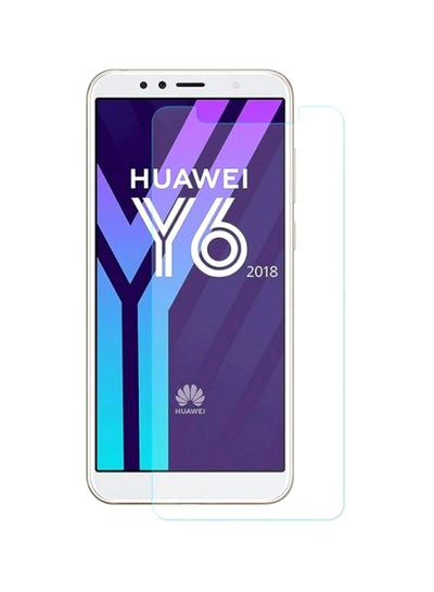 Buy Tempered Glass Screen Protector For Huawei Y7 Prime 5.9-Inch 2018 Clear in Saudi Arabia