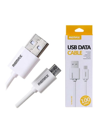 اشتري كابل Micro USB للشحن ومزامنة البيانات أبيض في السعودية