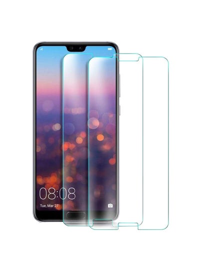 Buy 2-Piece Tempered Glass Screen Protector For Huawei P20 Pro Clear in Saudi Arabia