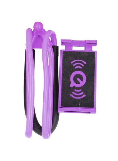 Buy Neck Hang Phone Holder Black & Purple in Saudi Arabia